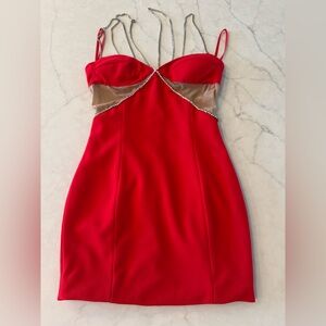 Heiress Beverly Hills Diamond Strap Mini Dress NWT extra small